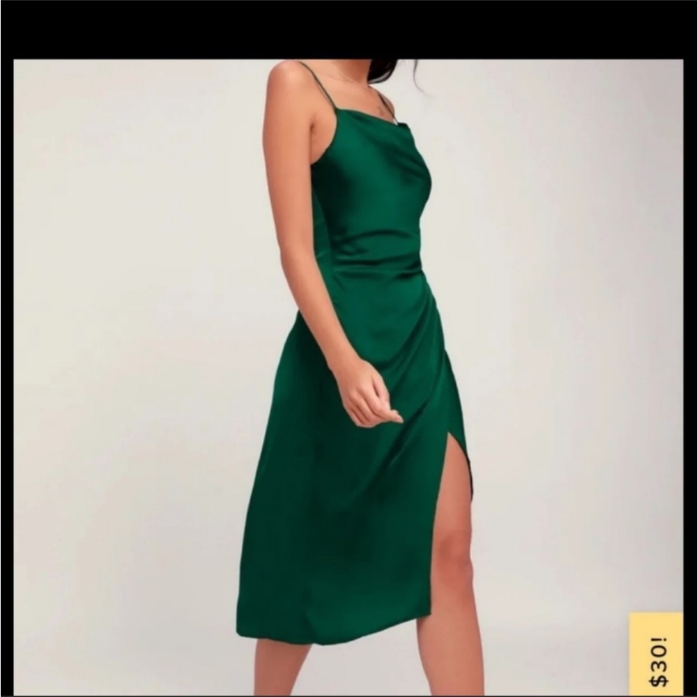 Lulus HOLLYWOOD SATIN DRESS - Picture 5 of 9